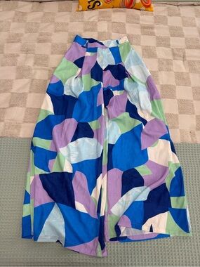 Flying Tomato Abstract Colorblock Wide Leg Pants size Small